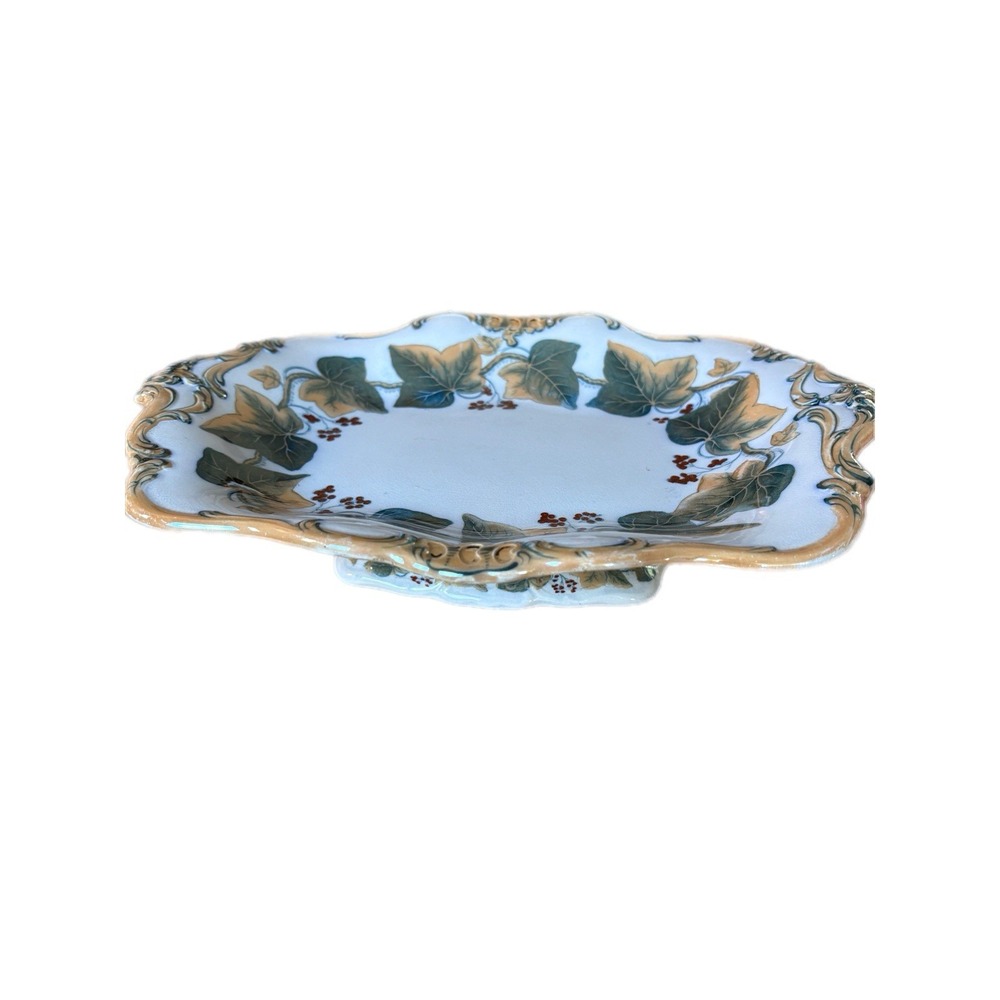 Early 19th C Davenport "IVY WREATHS" Pearlware Pedestal Compote 1224 1830 #2 - Picture 7 of 9